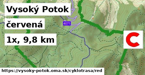 Vysoký Potok Cyklotrasy červená 