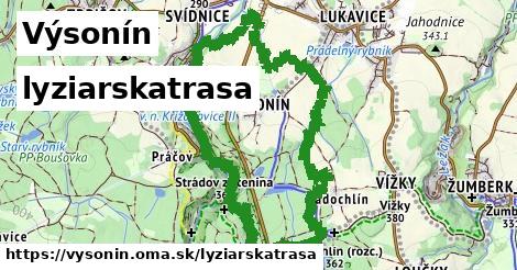 Výsonín Lyžiarske trasy  