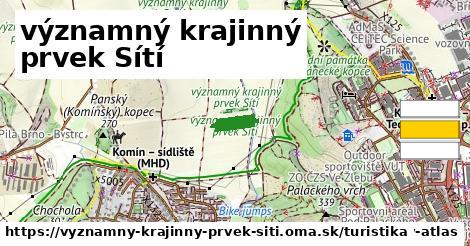 významný krajinný prvek Sítí Turistické trasy  