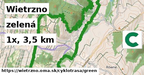Wietrzno Cyklotrasy zelená 