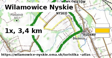 Wilamowice Nyskie Turistické trasy  