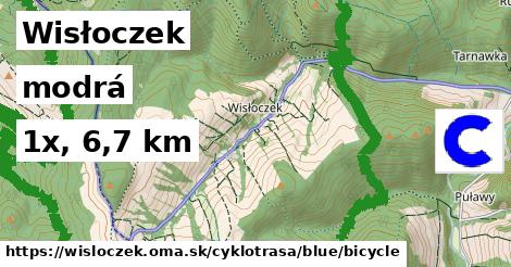 Wisłoczek Cyklotrasy modrá bicycle