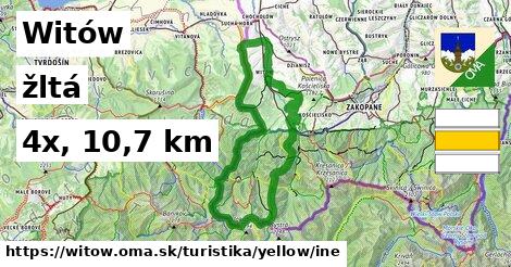 Witów Turistické trasy žltá iná
