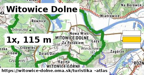 Witowice Dolne Turistické trasy  