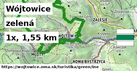 Wójtowice Turistické trasy zelená iná