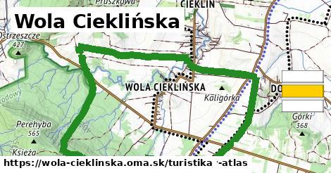 Wola Cieklińska Turistické trasy  