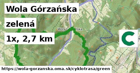 Wola Górzańska Cyklotrasy zelená 