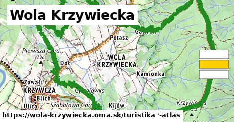 Wola Krzywiecka Turistické trasy  