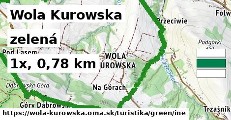Wola Kurowska Turistické trasy zelená iná
