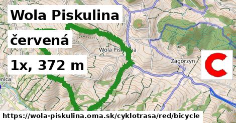 Wola Piskulina Cyklotrasy červená bicycle