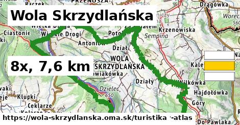 Wola Skrzydlańska Turistické trasy  