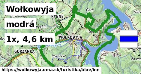 Wołkowyja Turistické trasy modrá iná