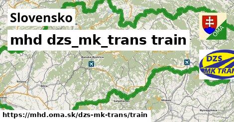 Slovensko Doprava dzs-mk-trans train