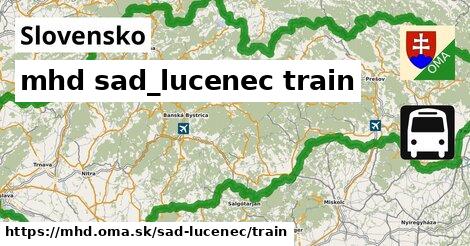 Slovensko Doprava sad-lucenec train