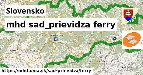 Slovensko Doprava sad-prievidza ferry