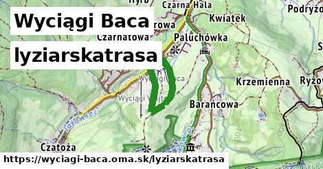 Wyciągi Baca Lyžiarske trasy  