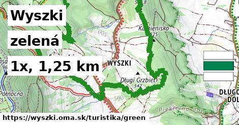 Wyszki Turistické trasy zelená 