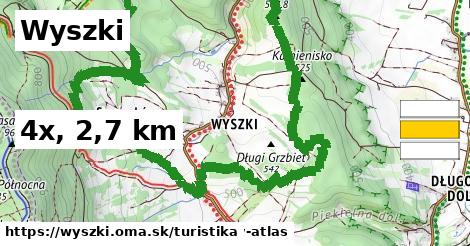 Wyszki Turistické trasy  