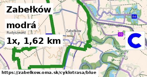 Zabełków Cyklotrasy modrá 