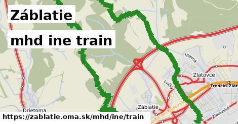 Záblatie Doprava iná train