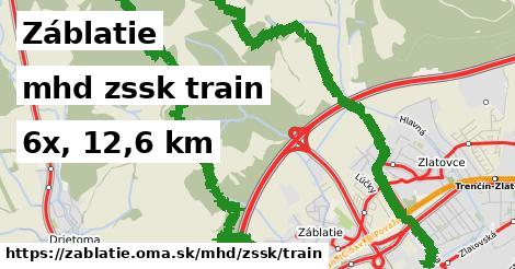 Záblatie Doprava zssk train