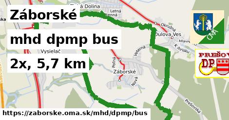 Záborské Doprava dpmp bus