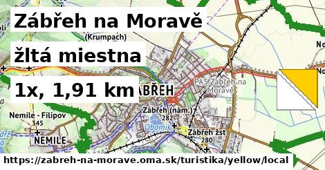 Zábřeh na Moravě Turistické trasy žltá miestna