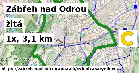 Zábřeh nad Odrou Cyklotrasy žltá 