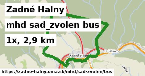 Zadné Halny Doprava sad-zvolen bus