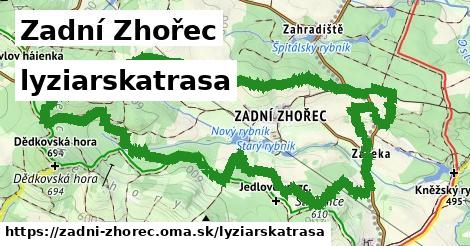 Zadní Zhořec Lyžiarske trasy  