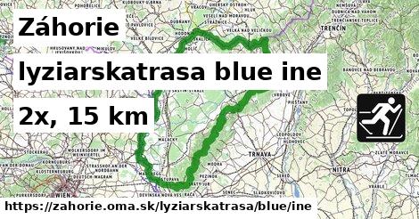 Záhorie Lyžiarske trasy modrá iná