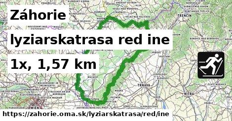 Záhorie Lyžiarske trasy červená iná