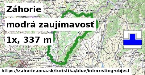 Záhorie Turistické trasy modrá zaujímavosť