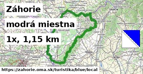 Záhorie Turistické trasy modrá miestna