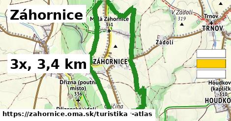 Záhornice Turistické trasy  