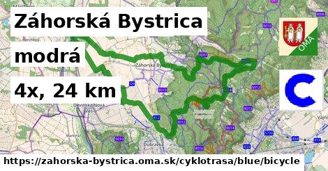 Záhorská Bystrica Cyklotrasy modrá bicycle