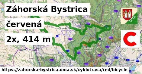 Záhorská Bystrica Cyklotrasy červená bicycle
