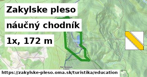 Zakylske pleso Turistické trasy náučný chodník 