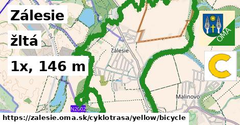 Zálesie Cyklotrasy žltá bicycle