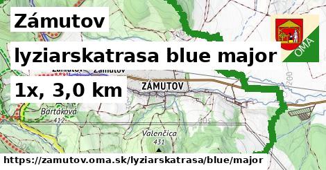 Zámutov Lyžiarske trasy modrá hlavná