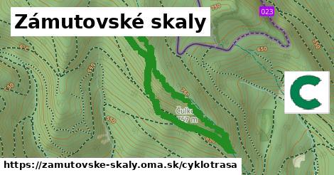 Zámutovské skaly Cyklotrasy  