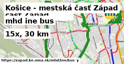 Košice - mestská časť Západ Doprava iná bus
