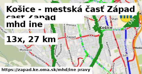 Košice - mestská časť Západ Doprava iná 