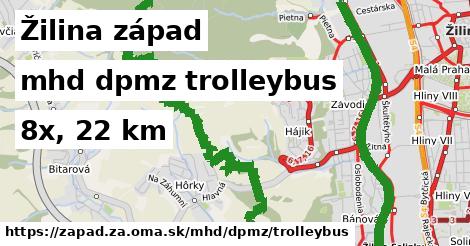 Žilina západ Doprava dpmz trolleybus