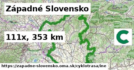 Západné Slovensko Cyklotrasy iná 