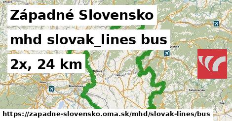 Západné Slovensko Doprava slovak-lines bus