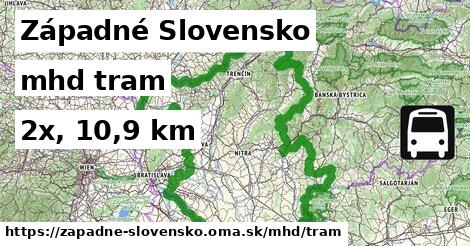 Západné Slovensko Doprava tram 