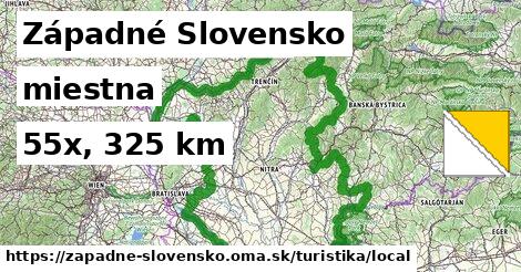 Západné Slovensko Turistické trasy miestna 