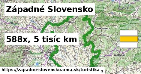 Západné Slovensko Turistické trasy  