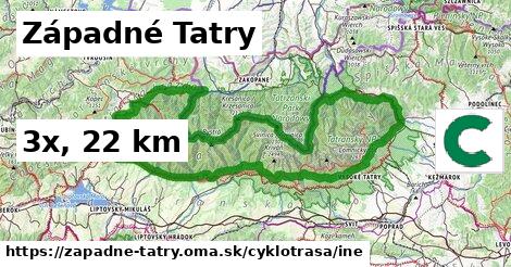 Západné Tatry Cyklotrasy iná 